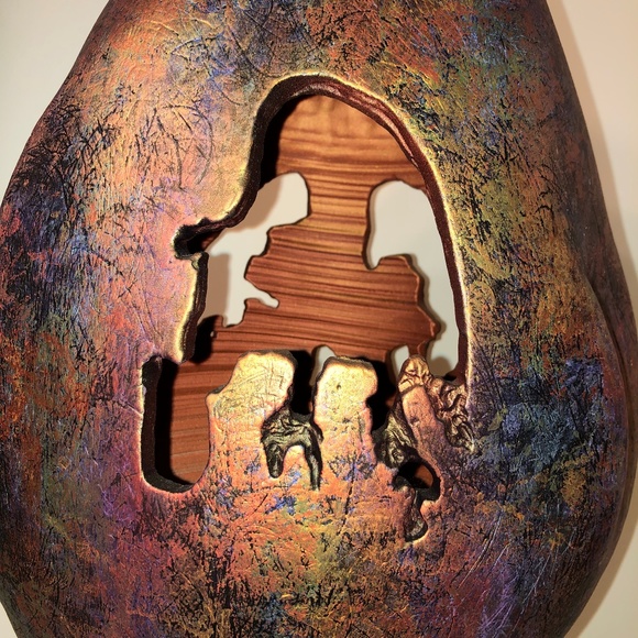 OOAK Original Tom Krueger Art Raku Pottery - Picture 6 of 8